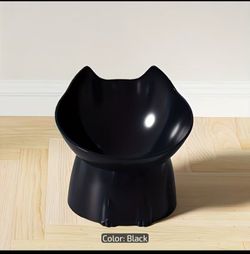 Black Cat Set of 2 Cat Food Bowl Set