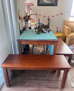 Cute table and benches