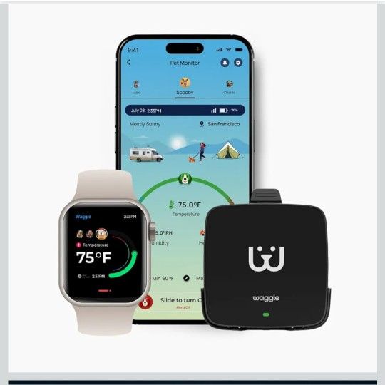 Waggle RV/Pet Safety Temperature Monitor - Lite | 4G LTE | Instant Power Outage/Temp/Humidity Alerts for RVers & Home