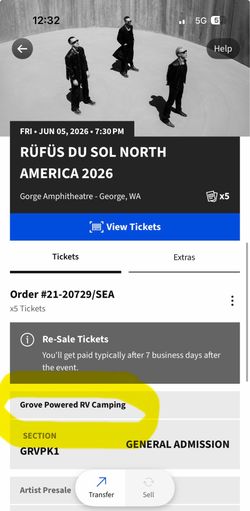Rufus Du Sol - The Grove Powered RV Camping