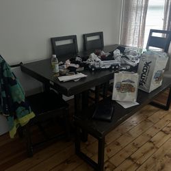 Real wood antique table barely used like new it’s to big for our kitchen it’s why it’s in our living room and we are moving today