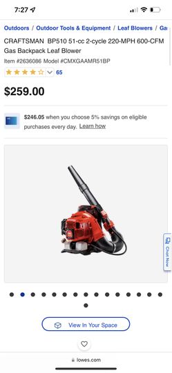I Have 2 Brand New Craftsman 51cc Gas Backpack Leaf Blower