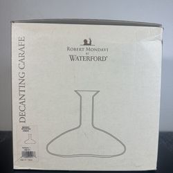 Robert Mondavi By Waterford Large Glass Decanting Wine Carafe New in Box 