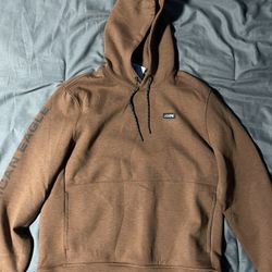 Men’s American Eagle Hoodie Brown XL