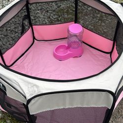 Ball Pit And Puppy 🐶 Playpen 84 Inch Diameter Water Feeder Including 
