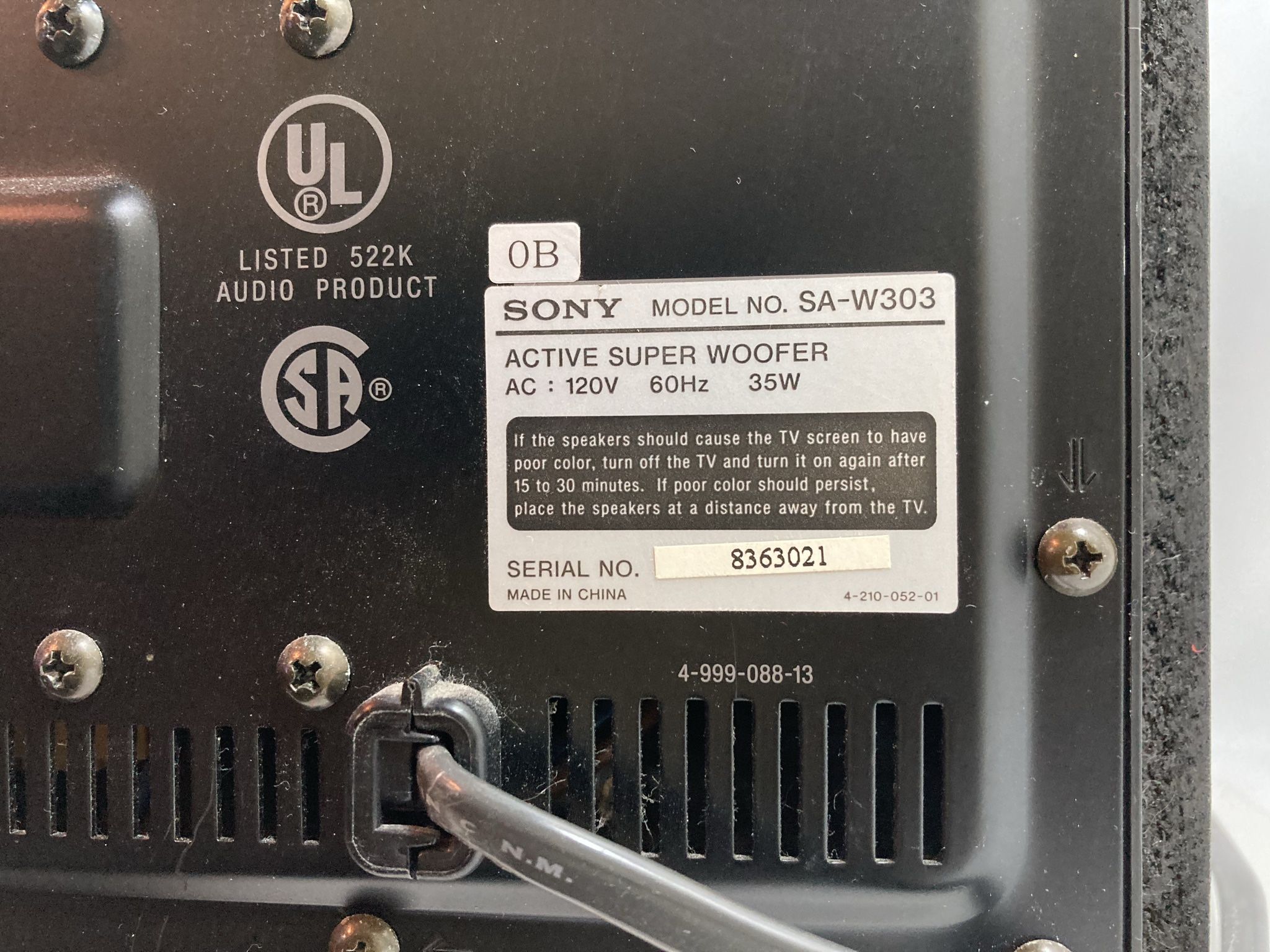 Sony saw303 best sale