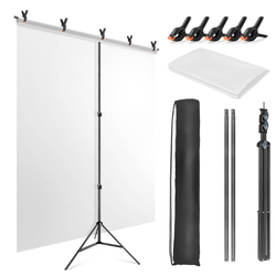 JEBUTU Backdrop Stand Kit   5 x 6.5 Ft        #1120