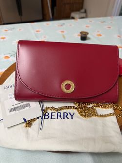 Burberry crossbody antique red