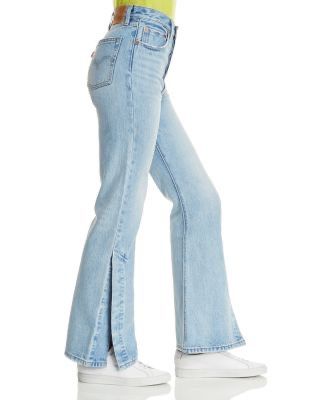 Levi’s ribcage split flare jeans