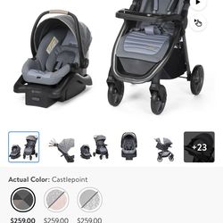 Monbebe Infant Carseat & Stroller