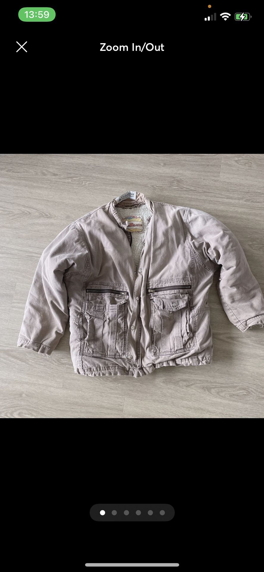 Columbia Vintage Fleece Jacket Light Pink M