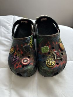 Youth Avengers Crocs Size 2