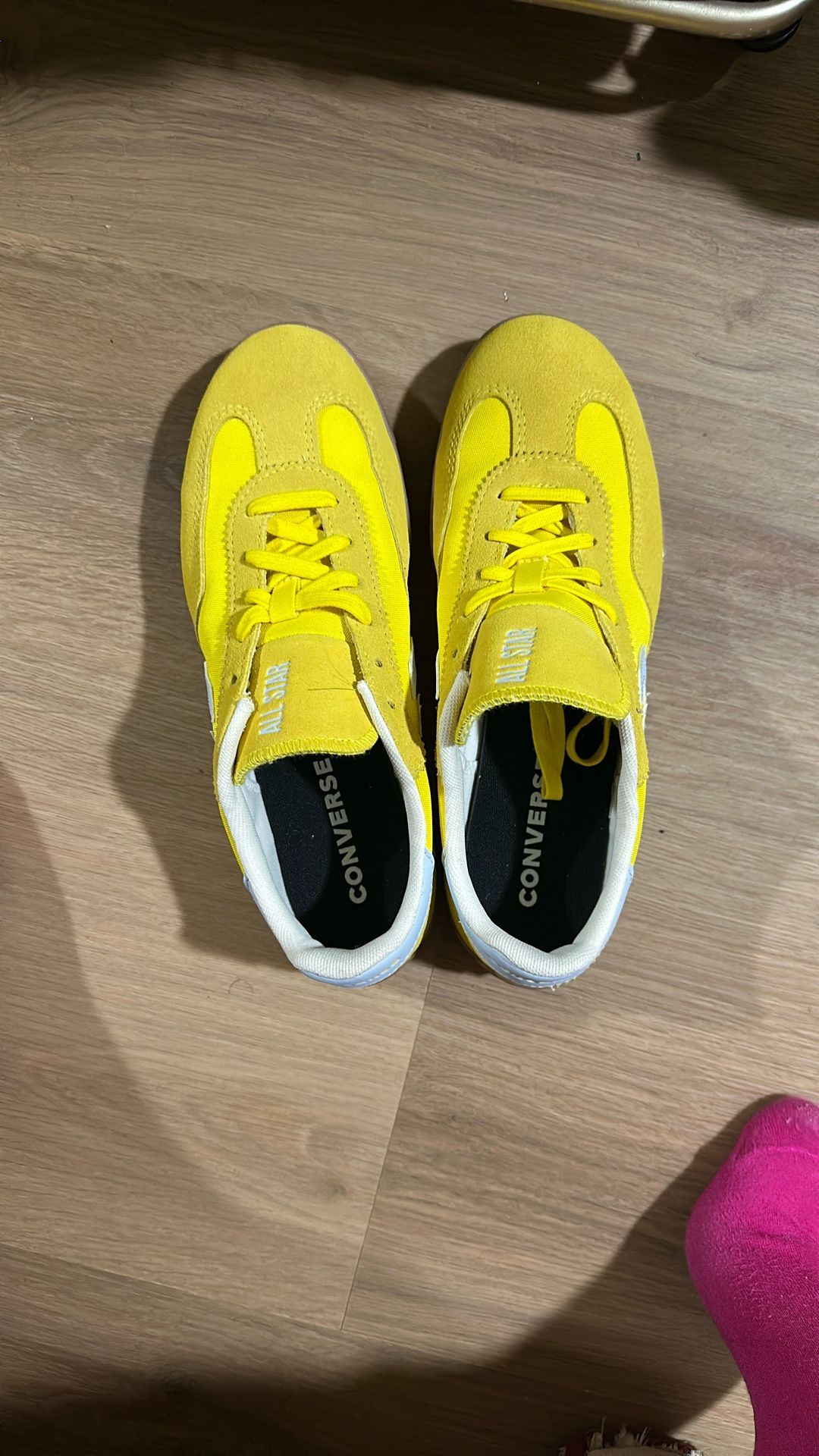 Yellow Converse Womens 9.5 Or Mens 8