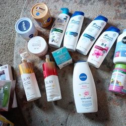 Nivea And Okay Lotion , And Head And Shoulders 