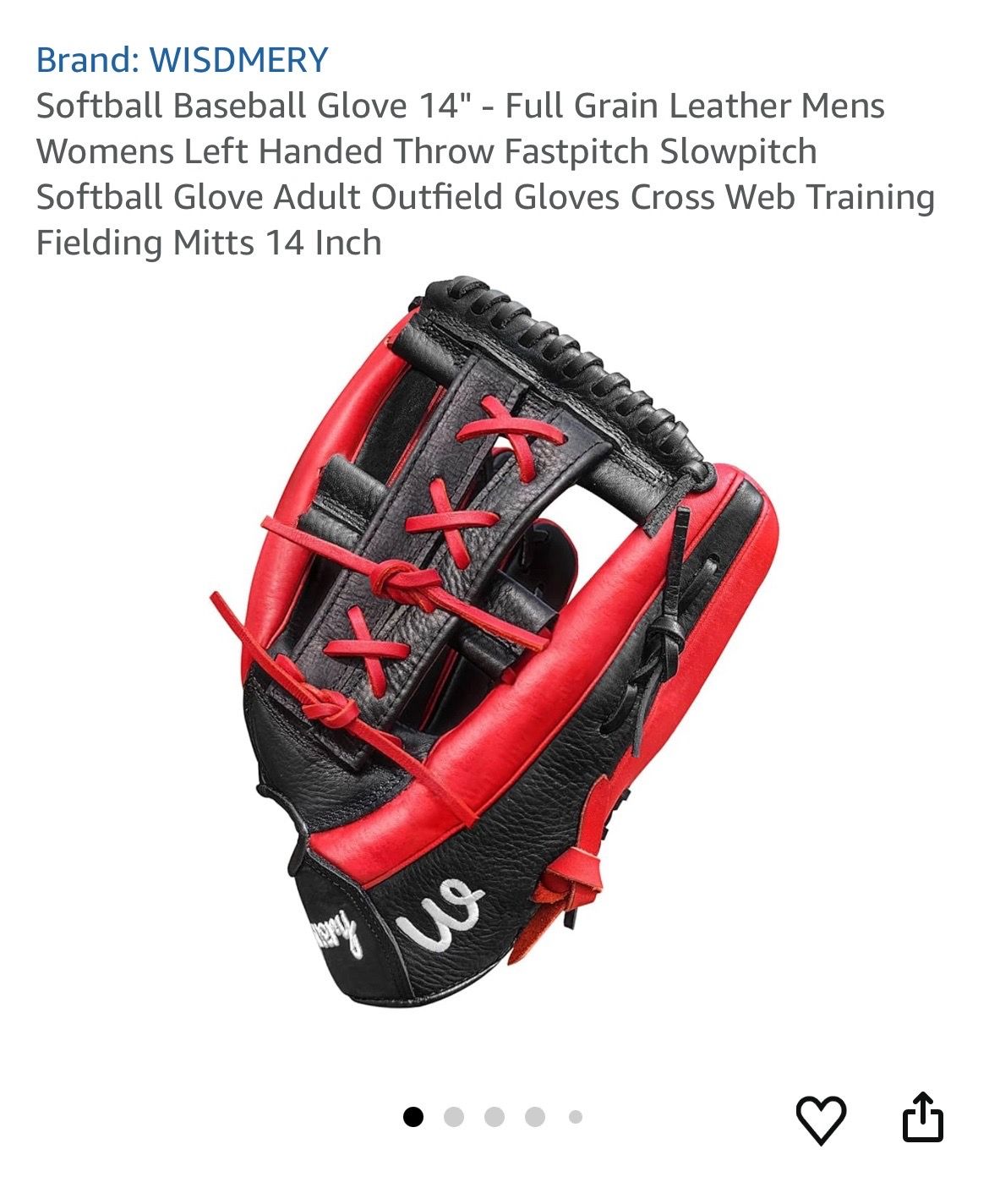 Baseball Softball glove New.