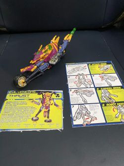 Transformers Beast Machines Thrust Deluxe Class (2000) - 100% Complete with Manual & Card