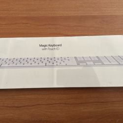 Apple Magic Keyboard with Touch ID + Numeric Keypad – White Keys – Brand New Sealed