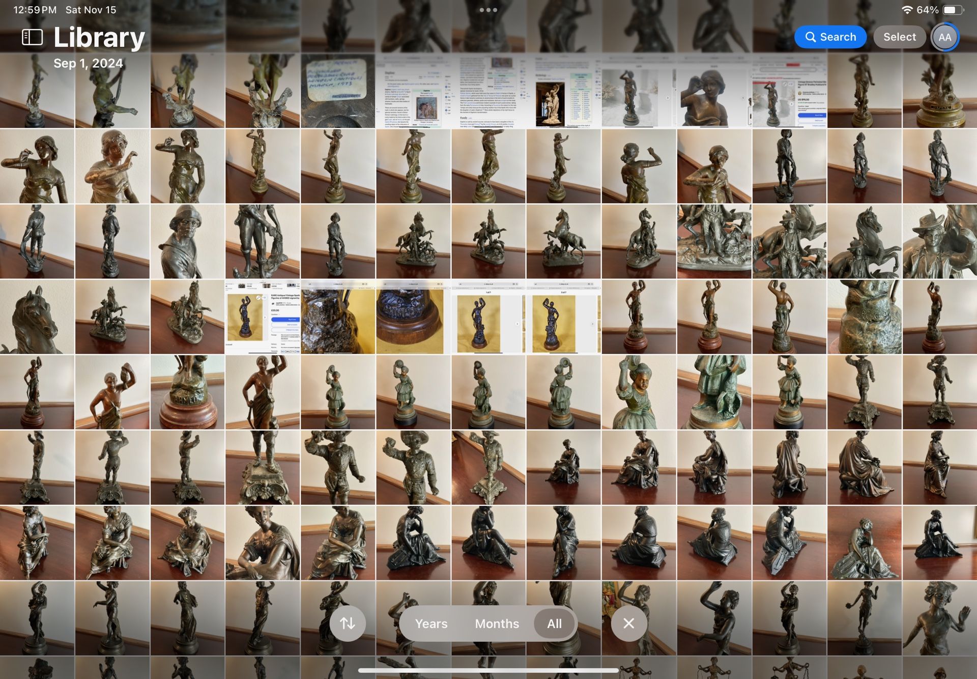 Elegant silver-plated assorted statues and 18th-century sculptures that capture beauty and artistry.