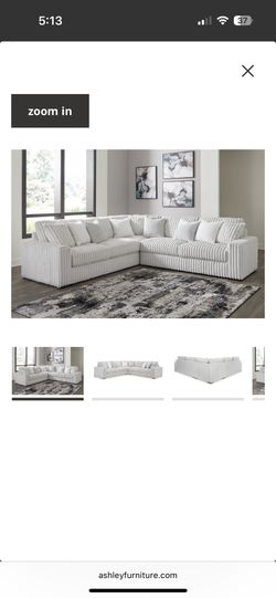 White Sectional