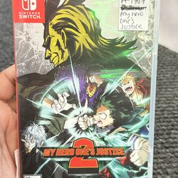 Nintendo switch My Hero One's Justice 2