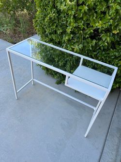 Glass top desk $60