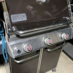 Weber Genesis E-310 Propane Gas Grill BBQ 3 Burners (Brown)