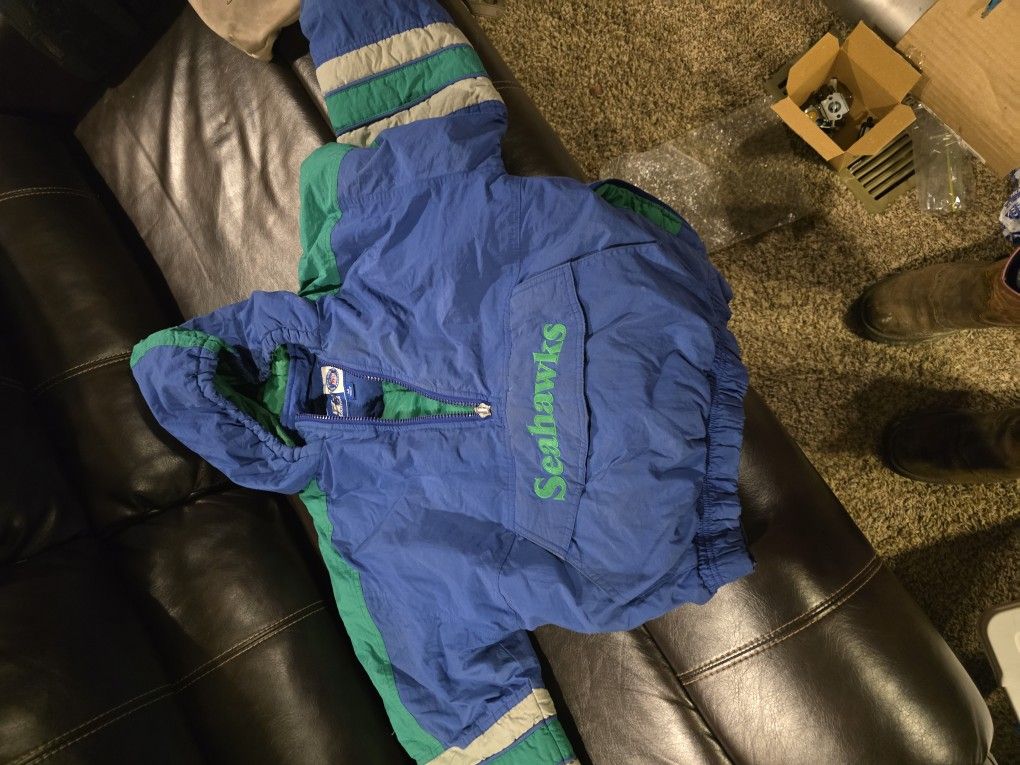 Medium Vintage Seattle Seahawks Starter Pullover Jacket