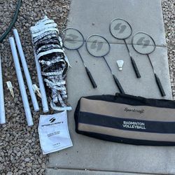 BADMINTON & VOLLEYBALL SET UP 