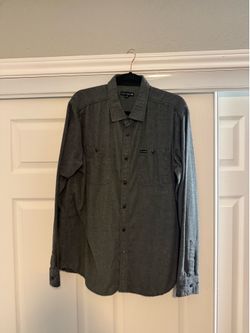 black long sleeve button up