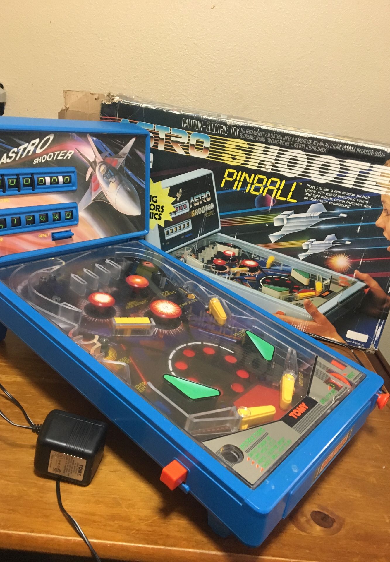 Tomy Astro shooter pinball machine works from 1991