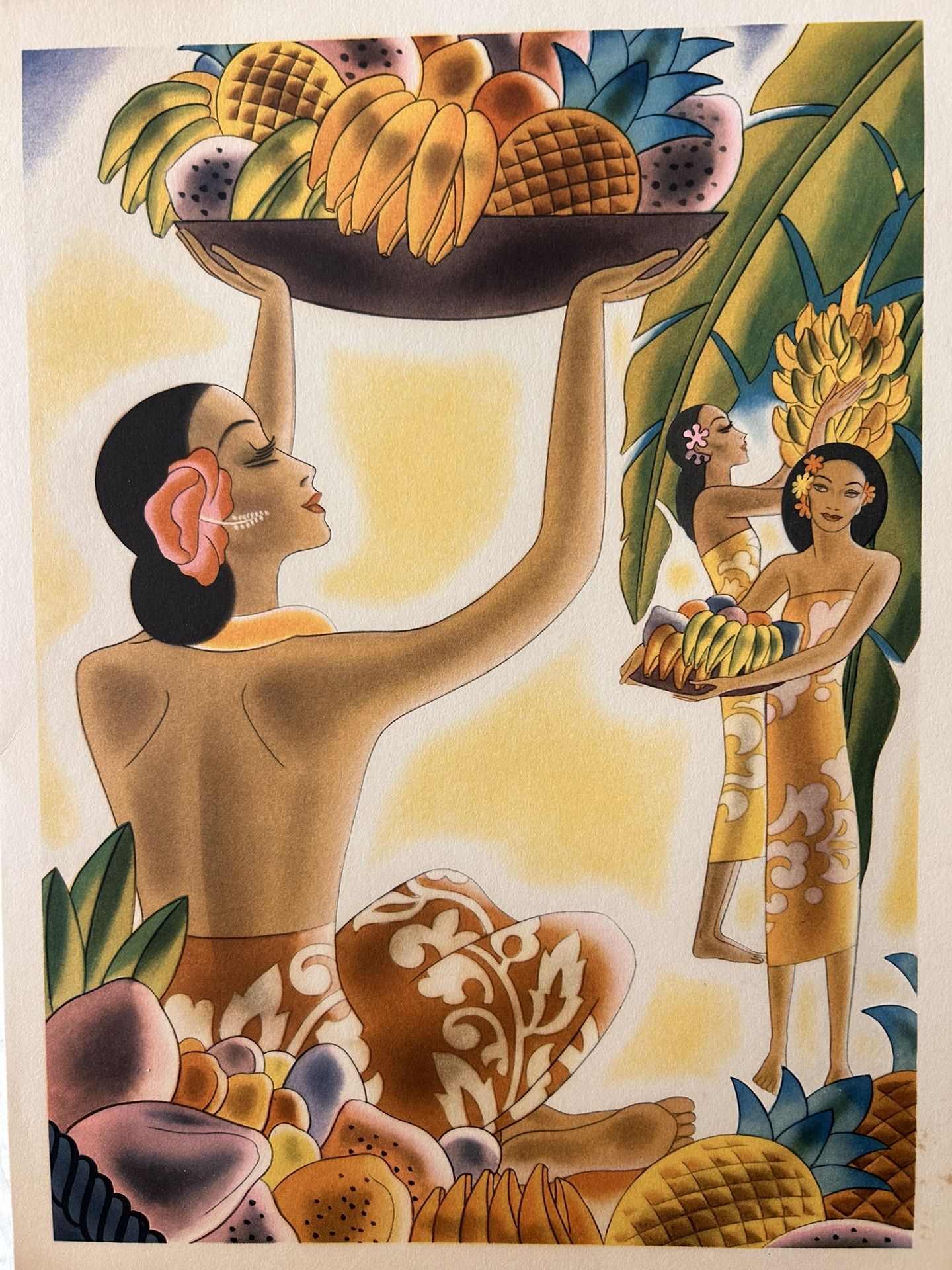 1960 Era Hawaiian Menus Art