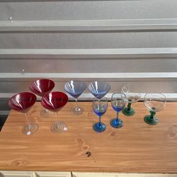 Wine And Martini Glasses 