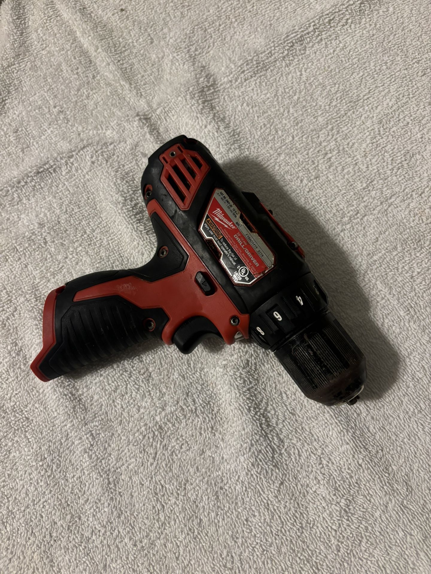 Milwaukee 12 Volt Drill No Battery No Charger 
