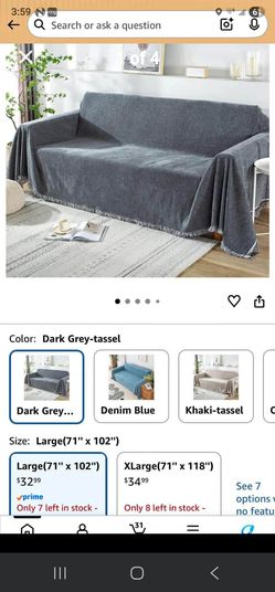 Universal L size couch covers same 2 available
