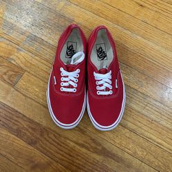 VANS Authentic Red  Size 7M/8.5W