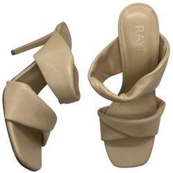 Raye Women’s Greer Nude Leather Heels size 8.5