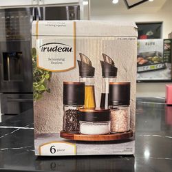 Trudeau 6-Piece Lazy Susan Seasoning Station