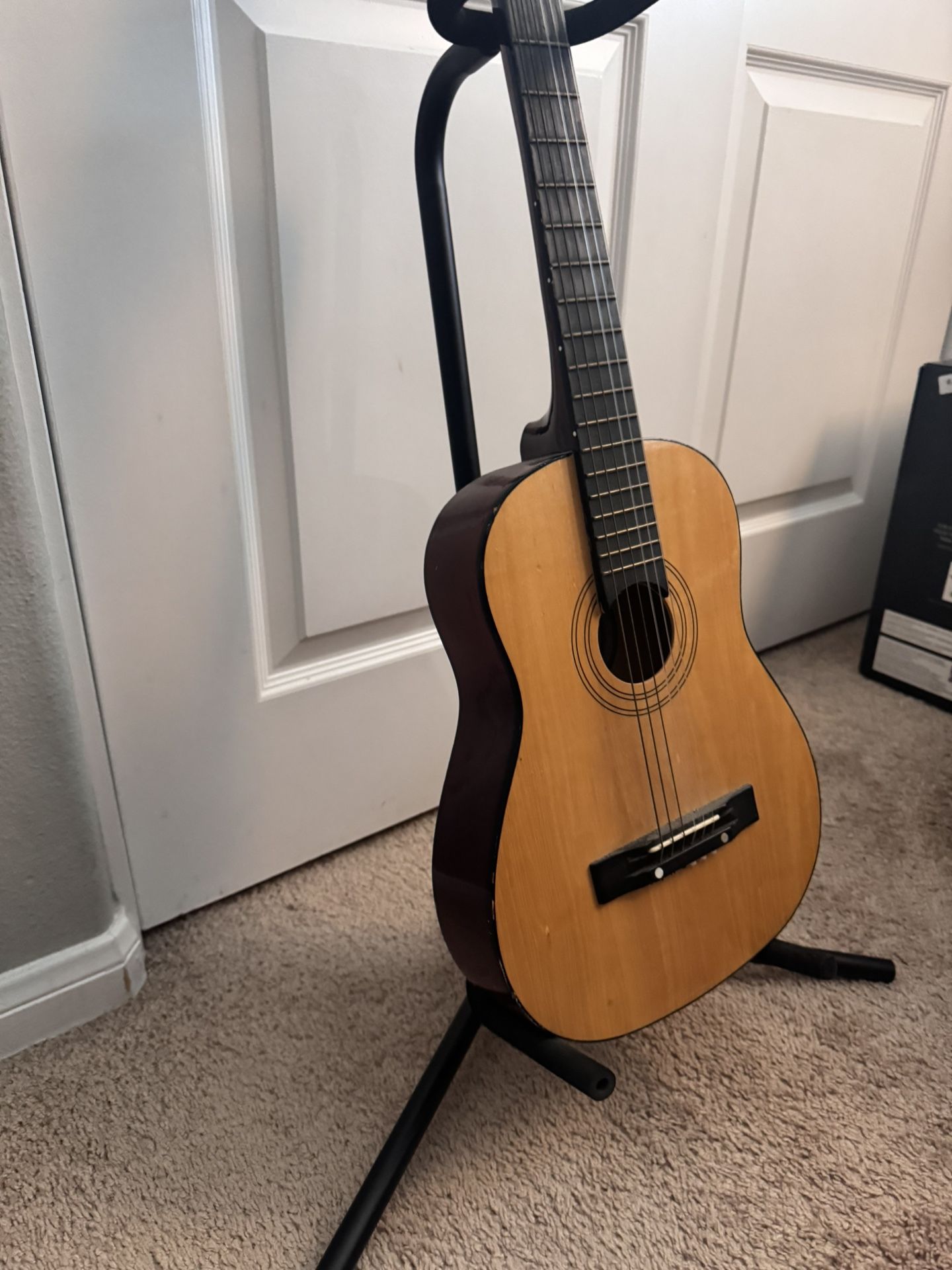 Acoustic Guitar With Stand $50