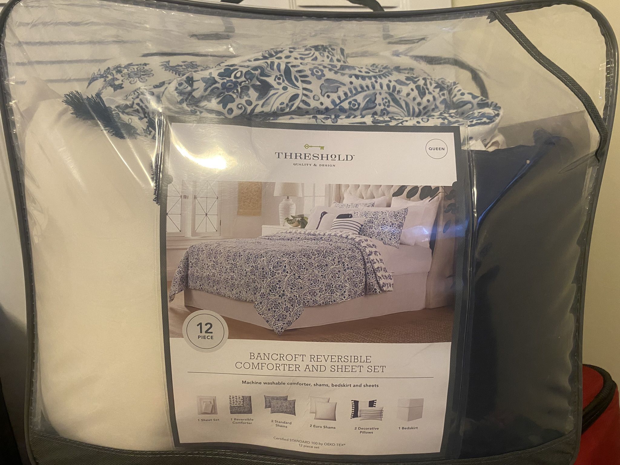 Threshold Bancroft Comforter And Sheet Set for Sale in Frederick, MD