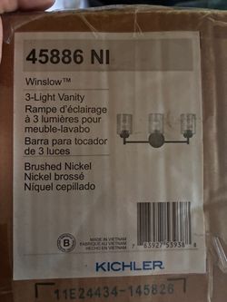 Kichler Winslow 3-Light Vanity Light Brushed Nickel