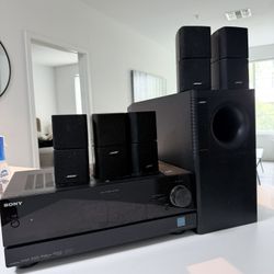 Bose Acoustimass 5 Series 5 Speaker System + Sony 7.1 Receiver – $300 OBO 