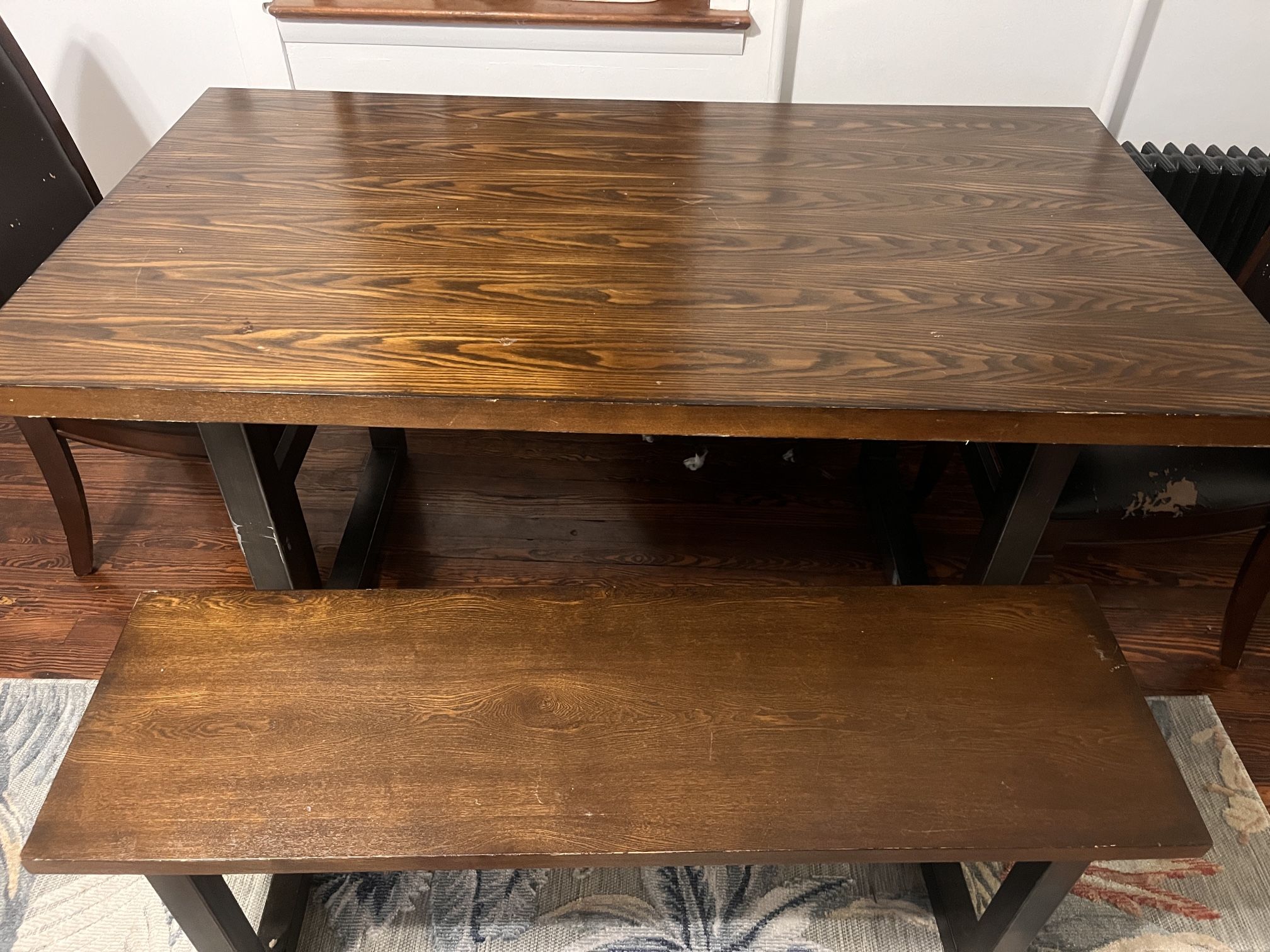 Dining Room table Bench And Chairs 