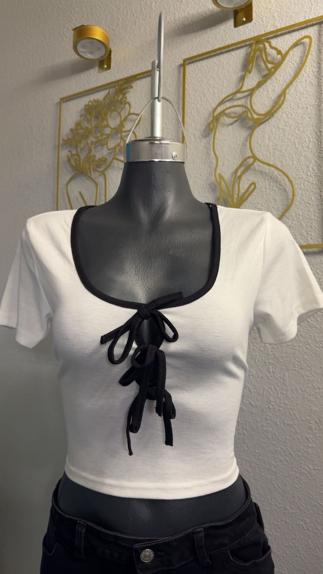 White Crop Top