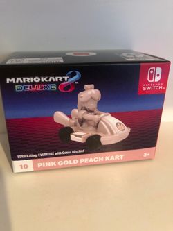 Pink Gold Peach Kart Toy