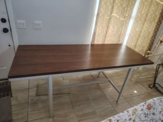 72" Wooden Top w/ Metal Legs Rectangular Dining Table (NW 89128)