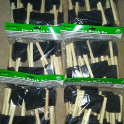 24 Ct. Foam Brush Set! $3.00 a pk. Brand New! 