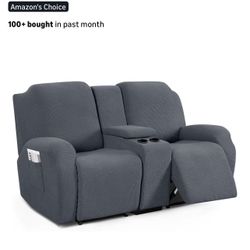 Loveseat Recliner Cover With Middle Console 