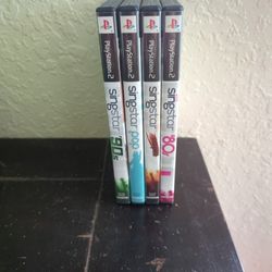 PS2 Game Singstar 90's 80's Pop Amped Singing 