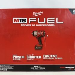 NEW Milwaukee 2967-21B M18 FUEL 18V 1/2" High Torque Impact Wrench Kit