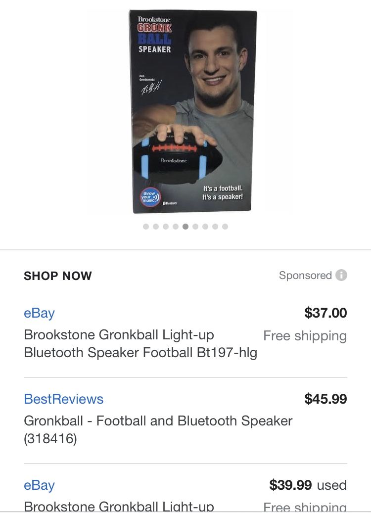 Brookstone wireless Bluetooth football speaker